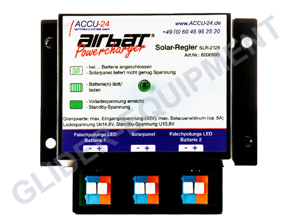 Strobl / Airbatt solar laadregelaar - aanhanger (2 accu\'s) [SLR2125]